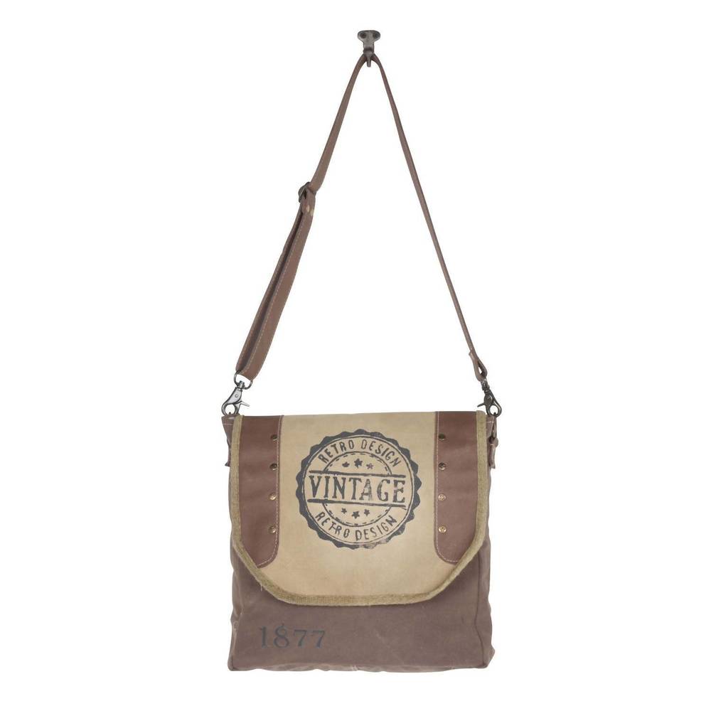 NEW MYRA BAGS women's vintage kobicha shoulder bag in brown